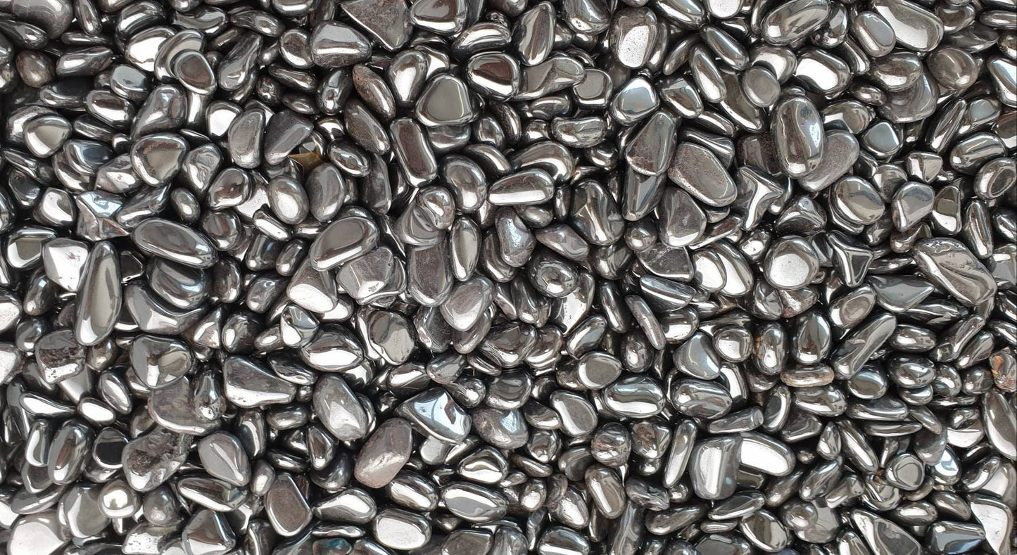 Small Hematite Crystal Tumblestones 50g Bag Jewelry Making Arts Crafts