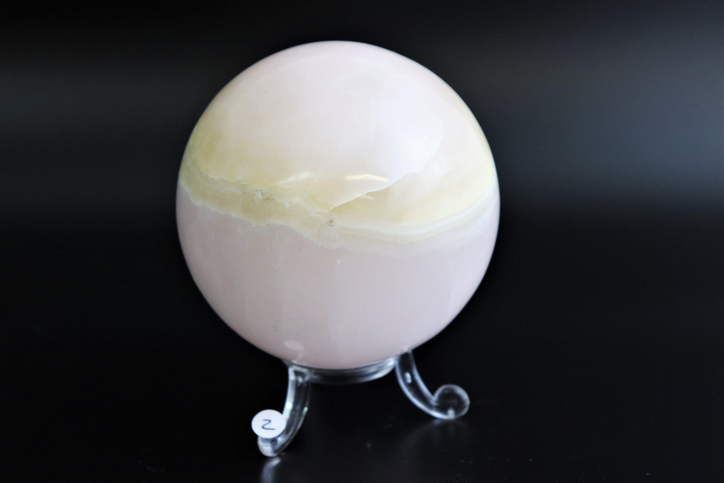 2) Large Crystal Sphere Pink Calcite Mangano Florescent Mineral *Large Selection Available*
