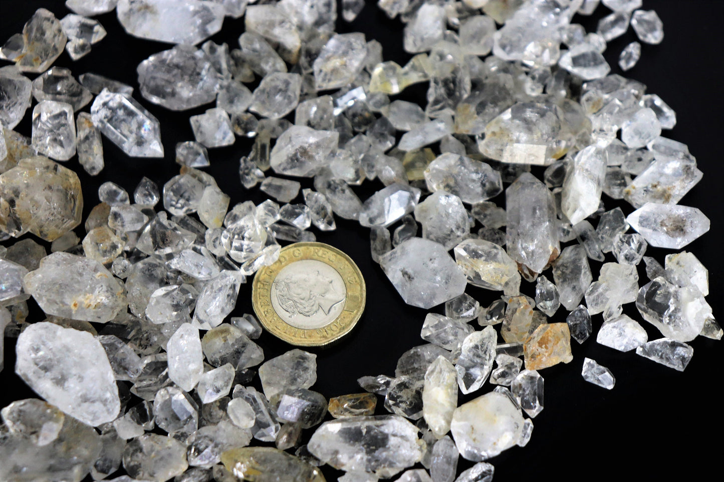 Small Quartz Herkimer Diamond Crystal Mix Chips 30g Bags - Arts Crafts - 30g bags