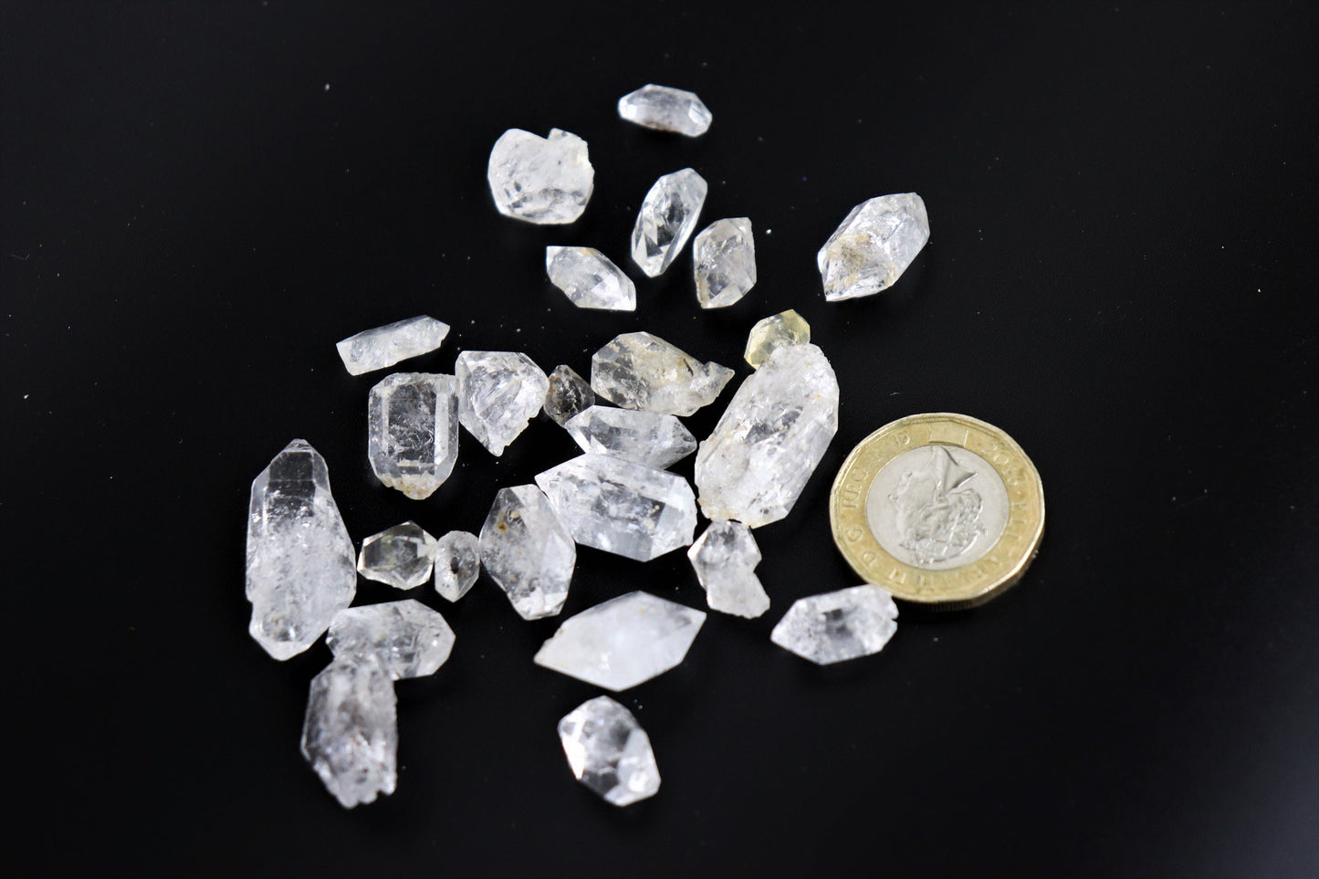 Small Quartz Herkimer Diamond Crystal Mix Chips 30g Bags - Arts Crafts - 30g bags