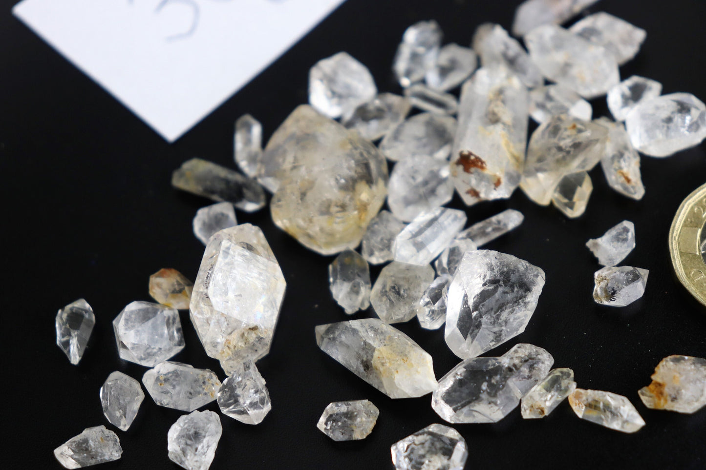 Small Quartz Herkimer Diamond Crystal Mix Chips 30g Bags - Arts Crafts - 30g bags