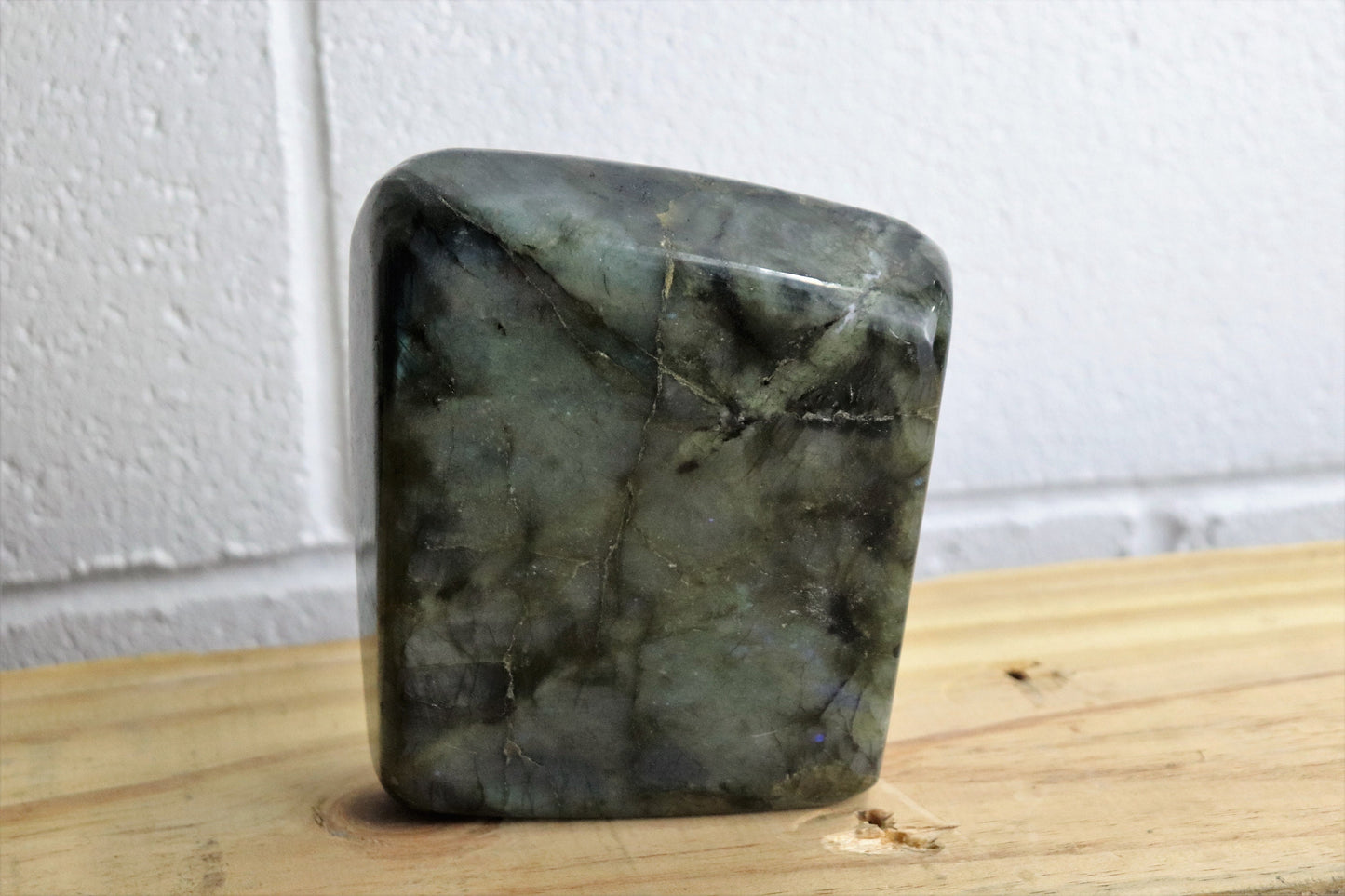 32) Large Labradorite Crystal Polished