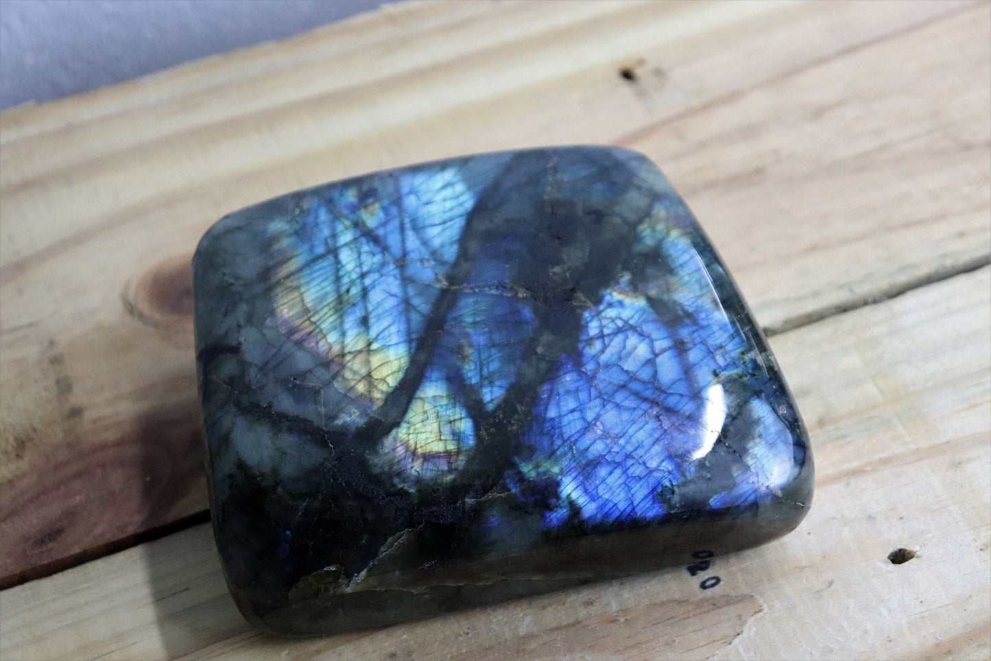 32) Large Labradorite Crystal Polished