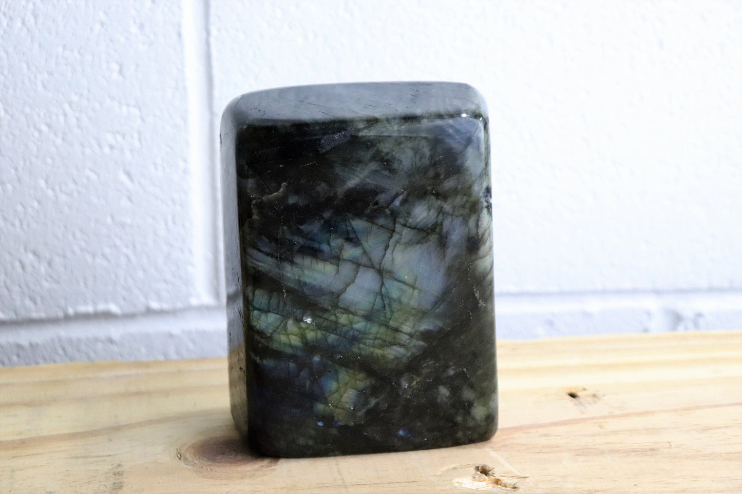 34) Large Labradorite Crystal Polished