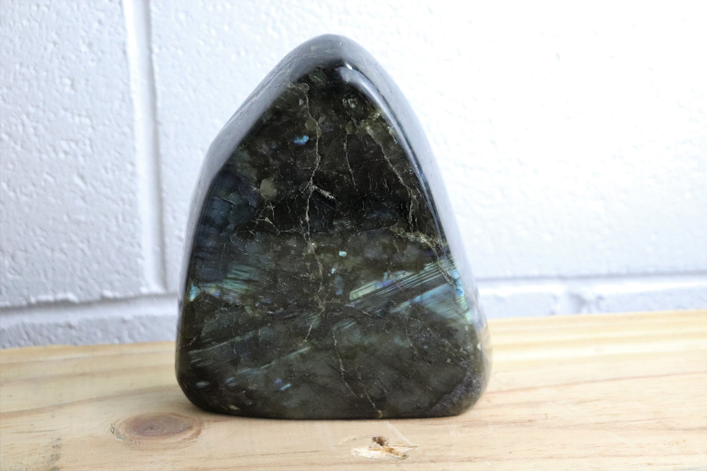 26) Large Labradorite Crystal Polished