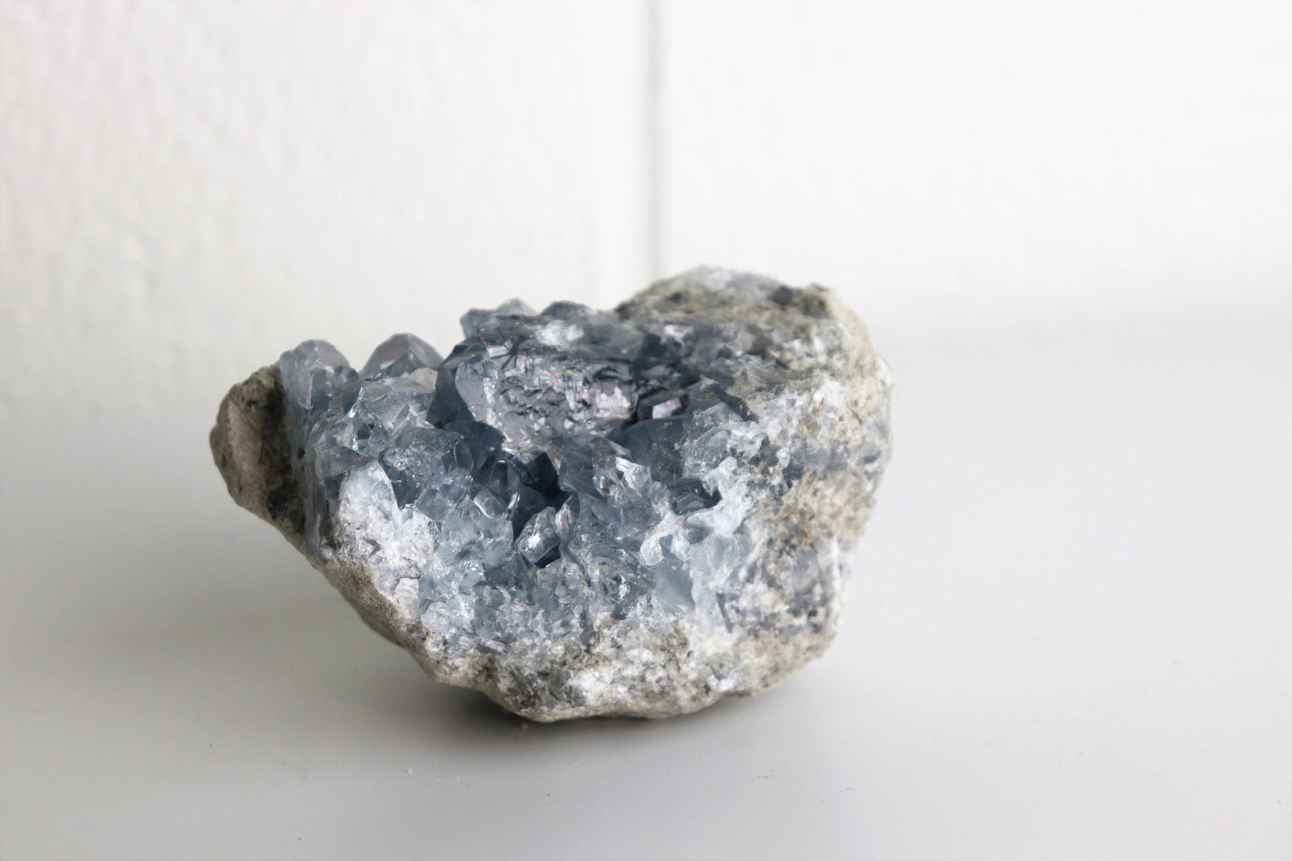 29) Large Blue Celestite Crystal Geode Raw Natural Mineral High Grade Celestine