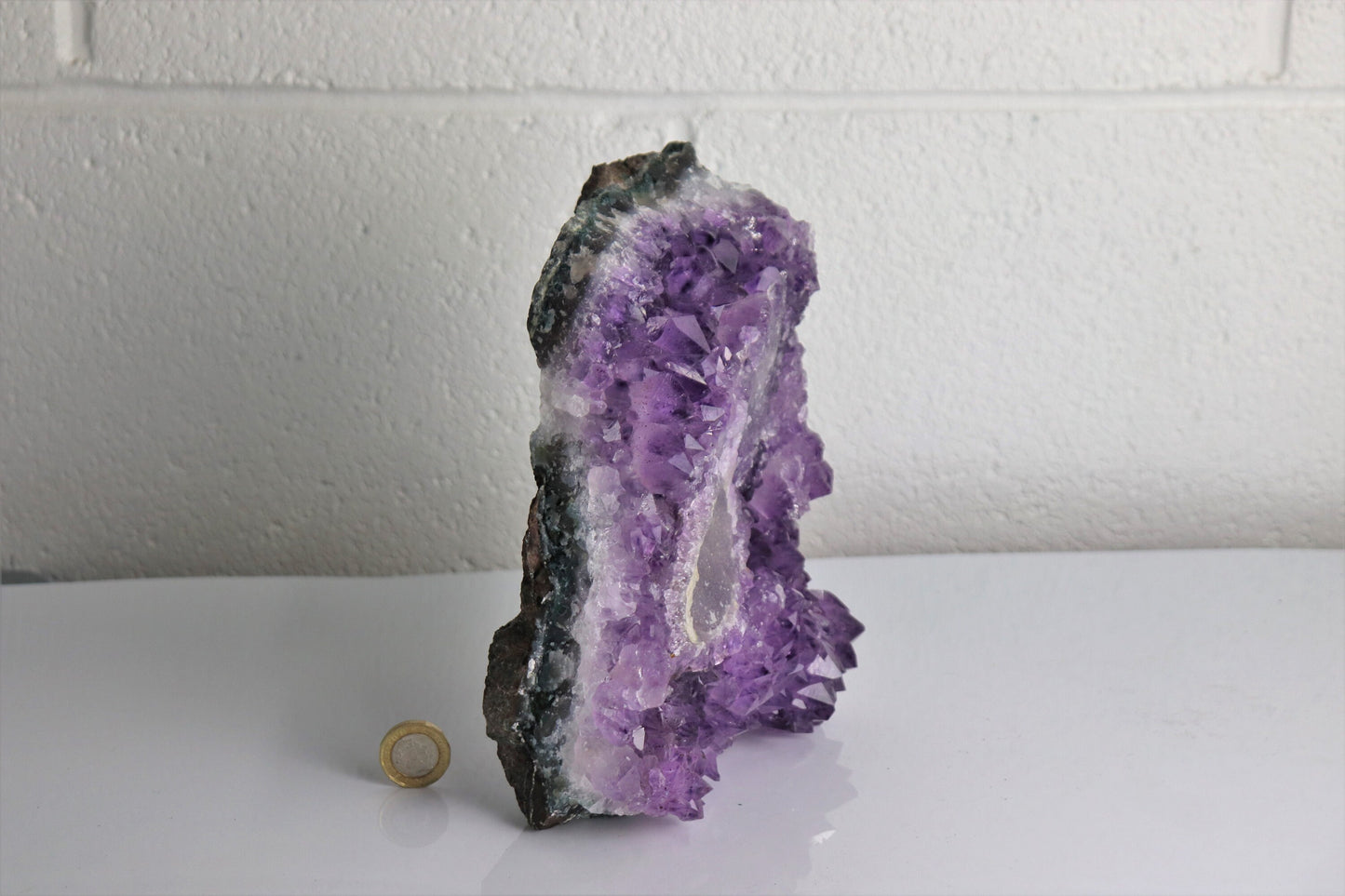 AM47) Large Amethyst Crystal Geode