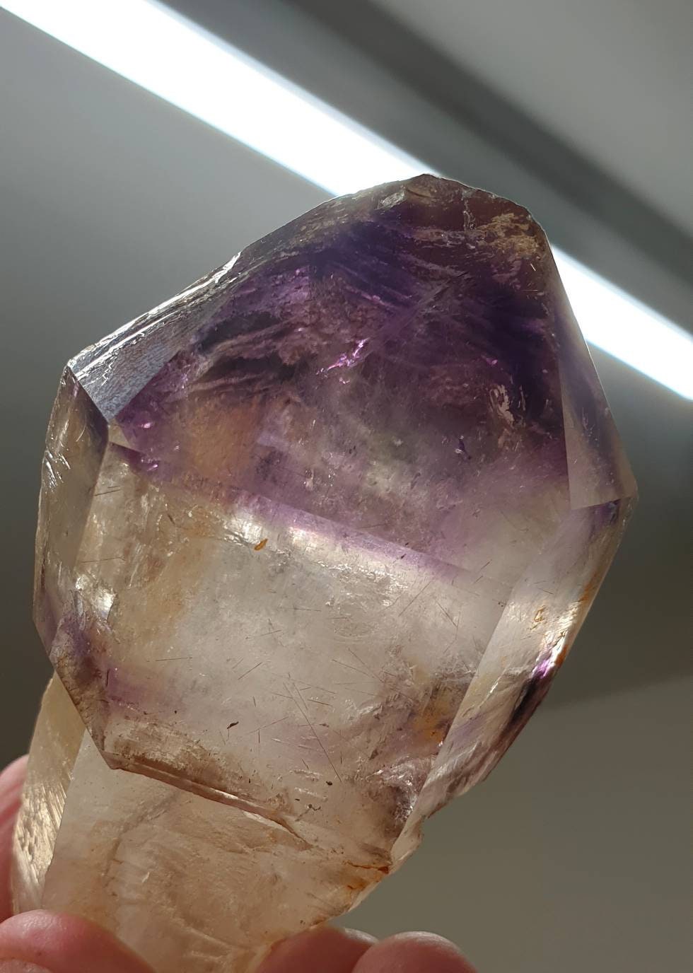 16) Large Amethyst Quartz Crystal Sceptre