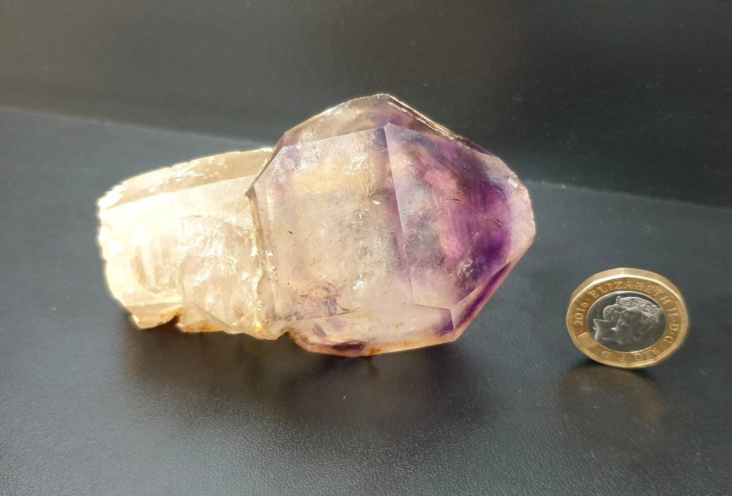 16) Large Amethyst Quartz Crystal Sceptre