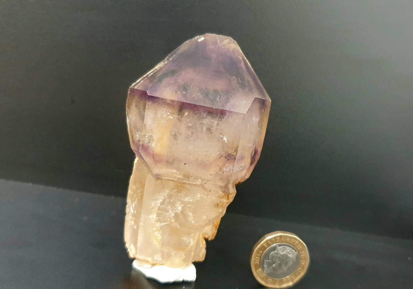 16) Large Amethyst Quartz Crystal Sceptre