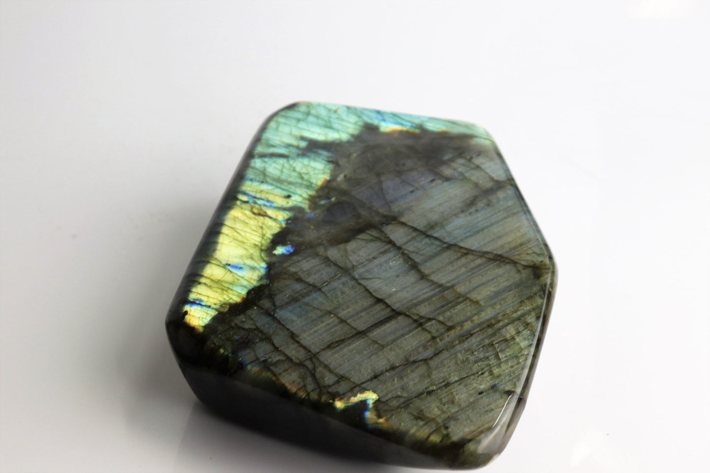 86) Large Labradorite Crystal Polished AAA Grade
