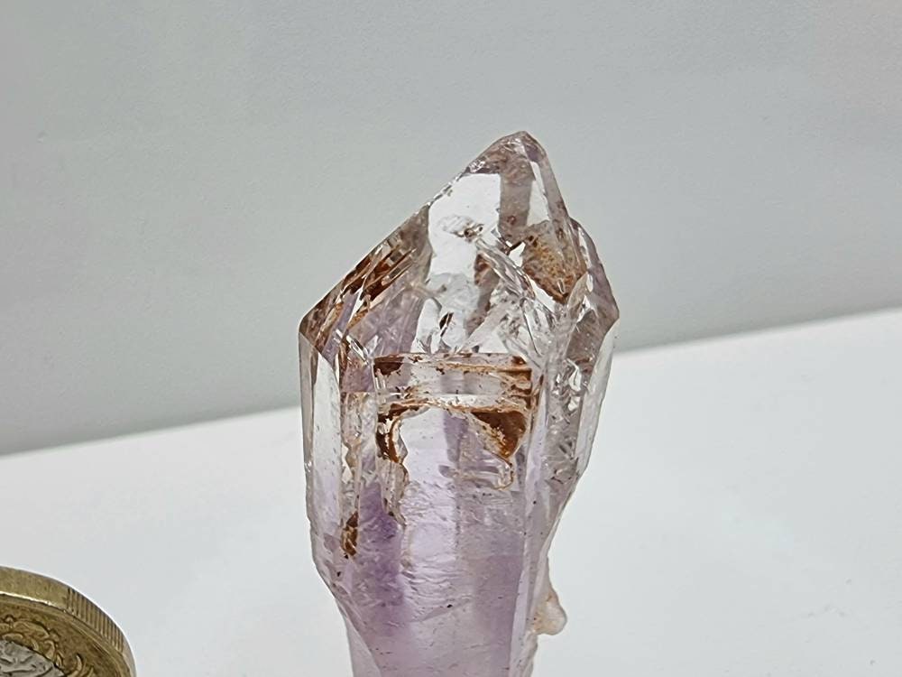 27) Clear Quartz & Amethyst Crystal Sceptre