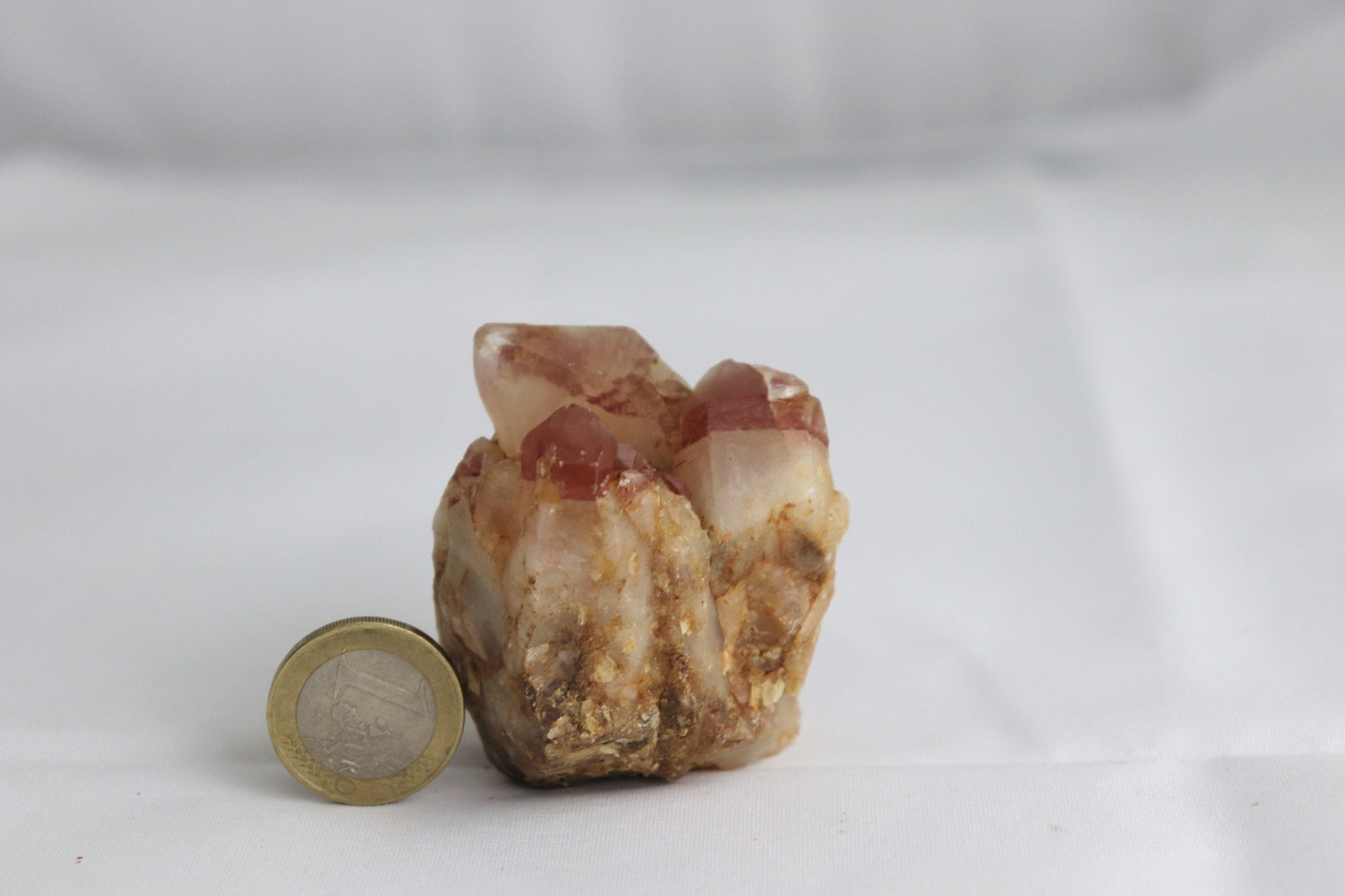 6) Red Phantom Quartz Crystal Point Congo