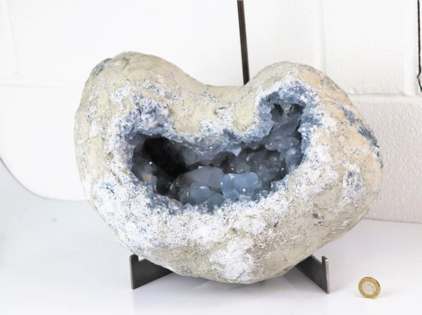 66) XL Large Celestite Crystal Premium Geode 23.85 KG