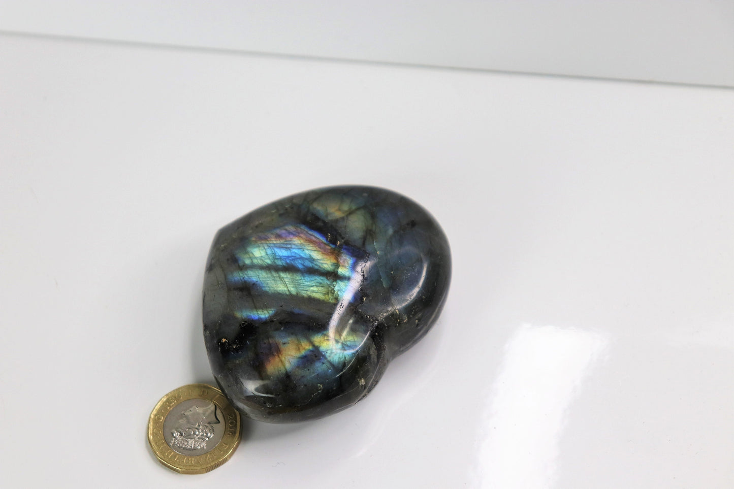 7) Labradorite Crystal Heart