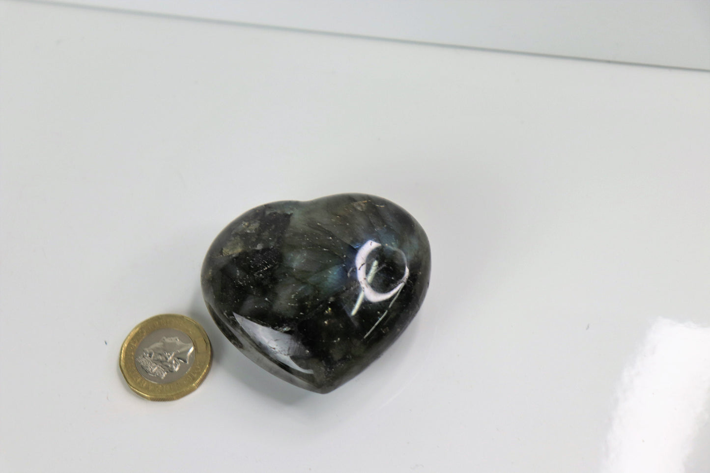 4) Labradorite Crystal Heart