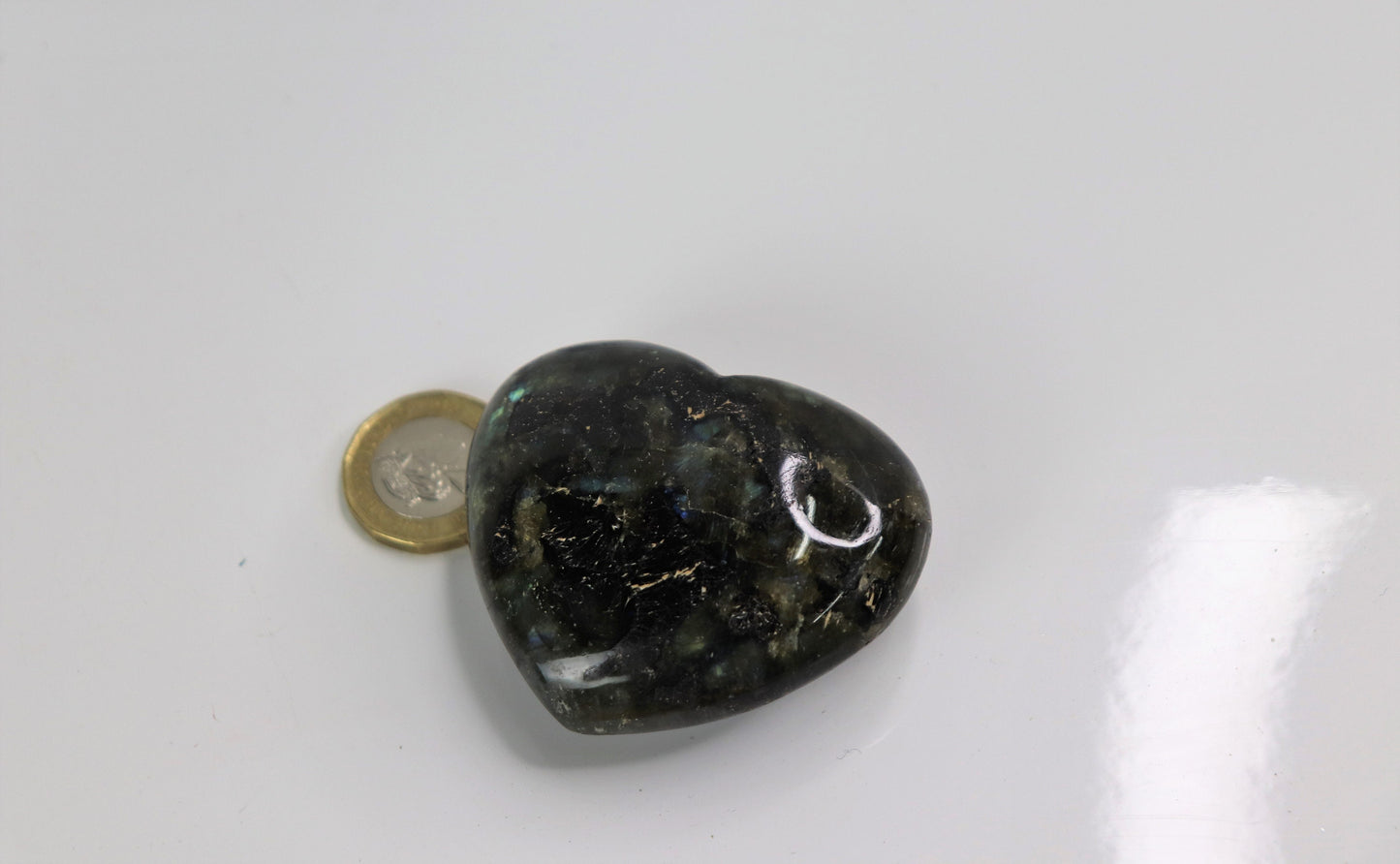 3) Labradorite Crystal Heart