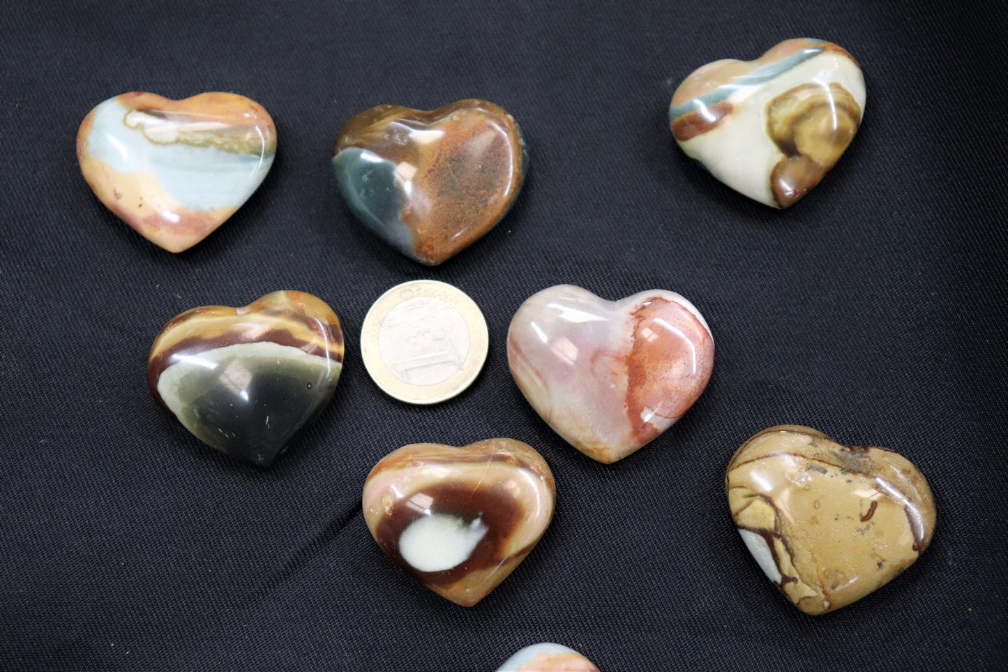 Polychrome Jasper Crystal Heart