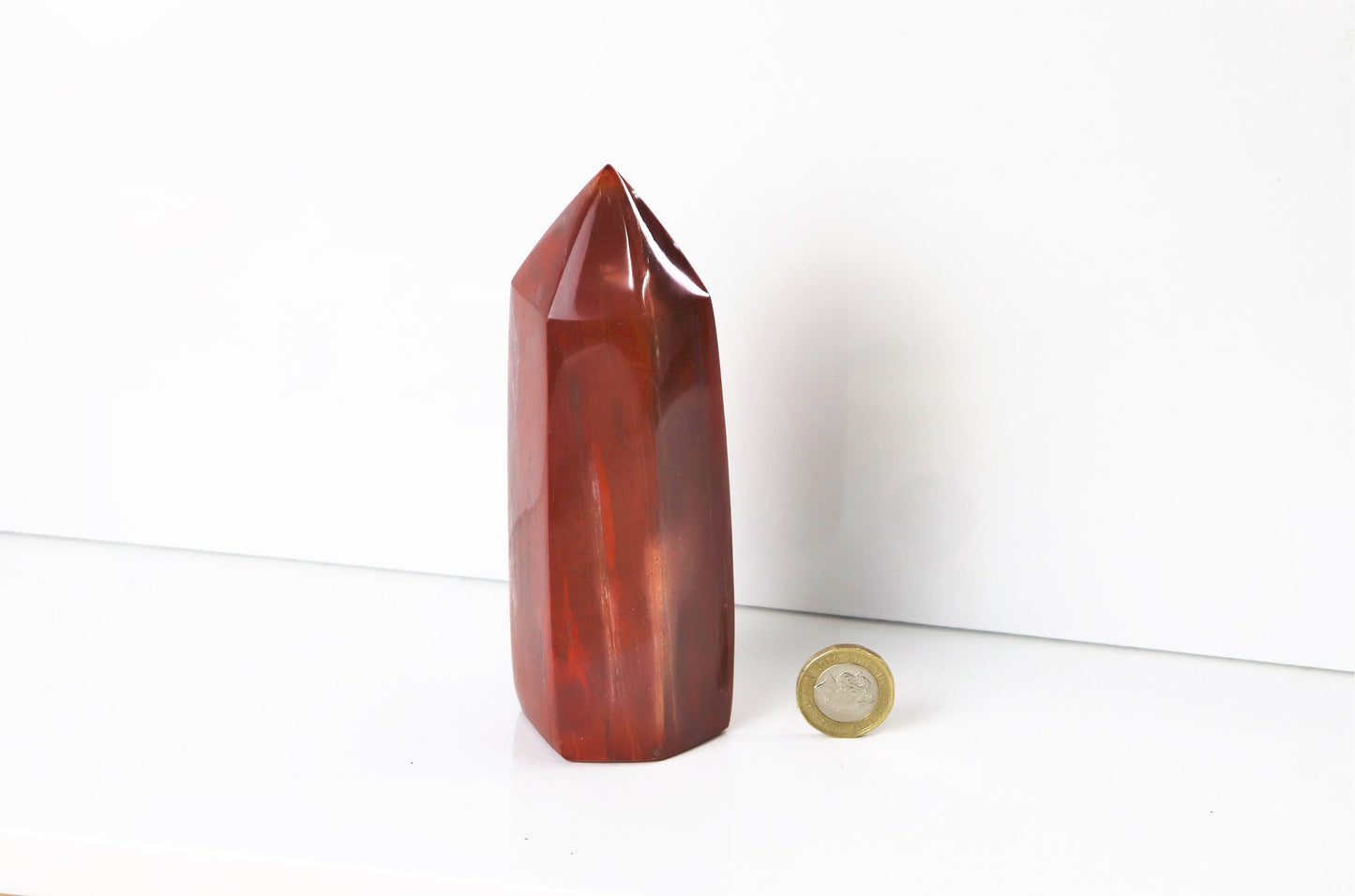 9) Fossil Wood Prism - Petrified Wood - Madagascar