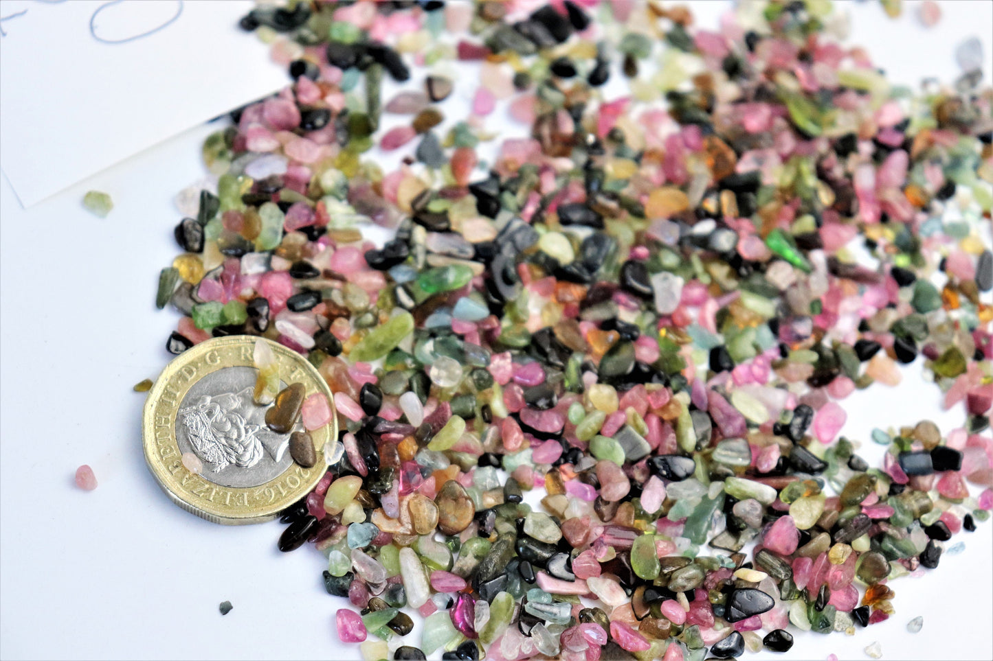 Extra Small Mixed Tourmaline Crystal Chips 40g Bags - Arts Crafts