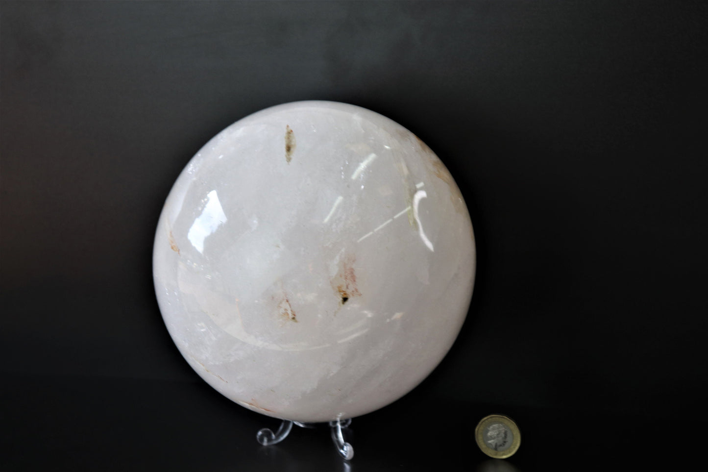 91) Large Quartz Crystal Sphere 7" 6.05KG