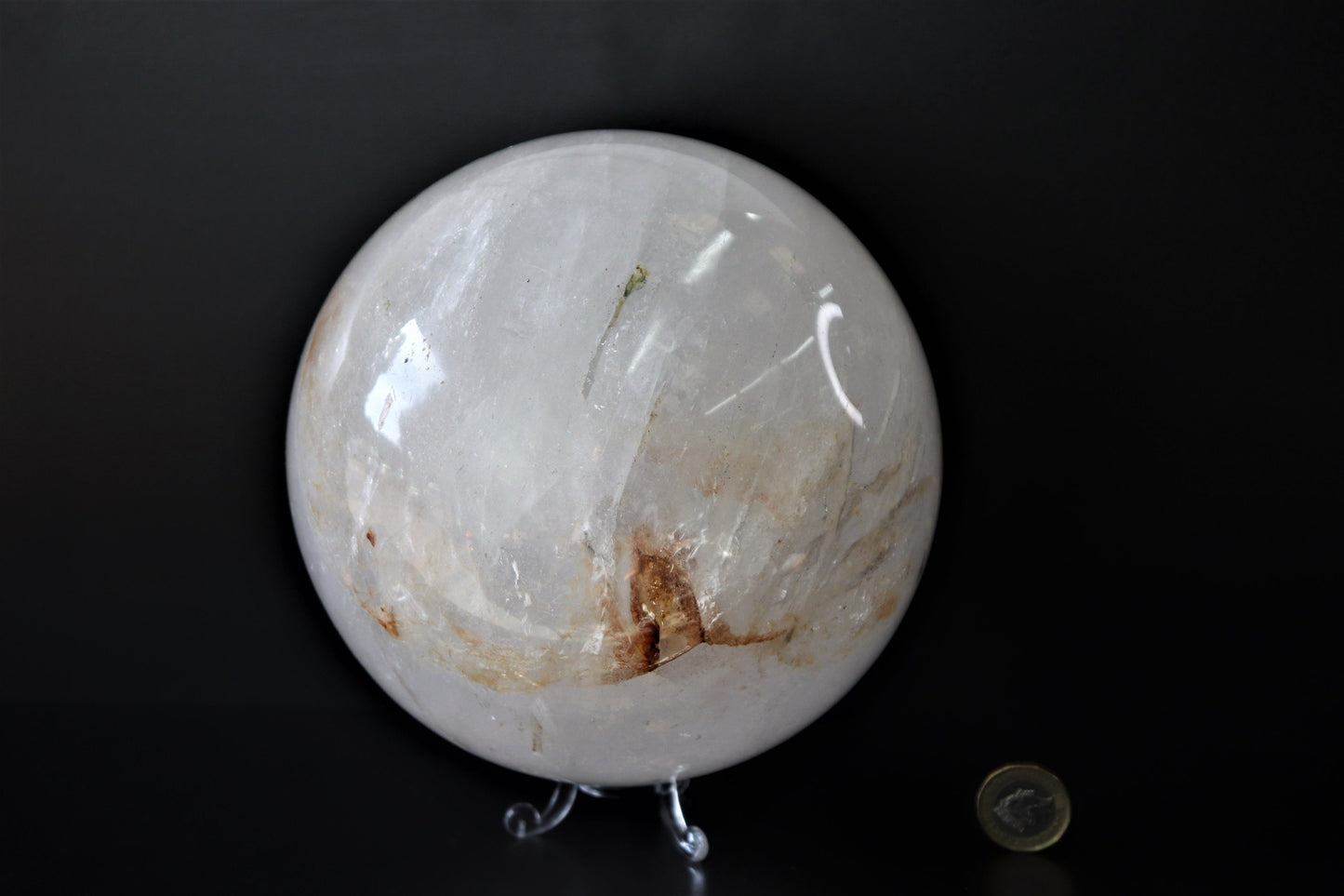 91) Large Quartz Crystal Sphere 7" 6.05KG