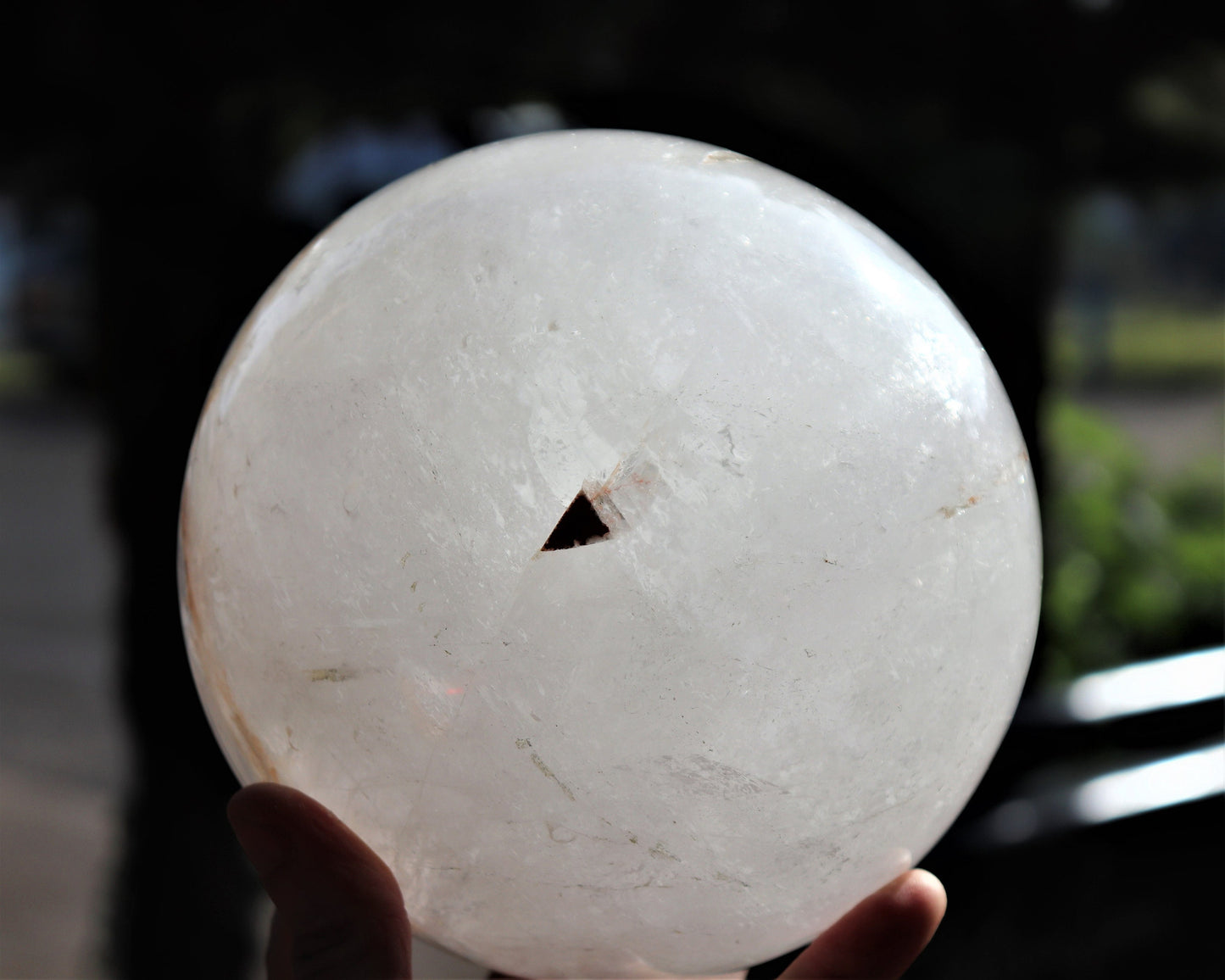 91) Large Quartz Crystal Sphere 7" 6.05KG