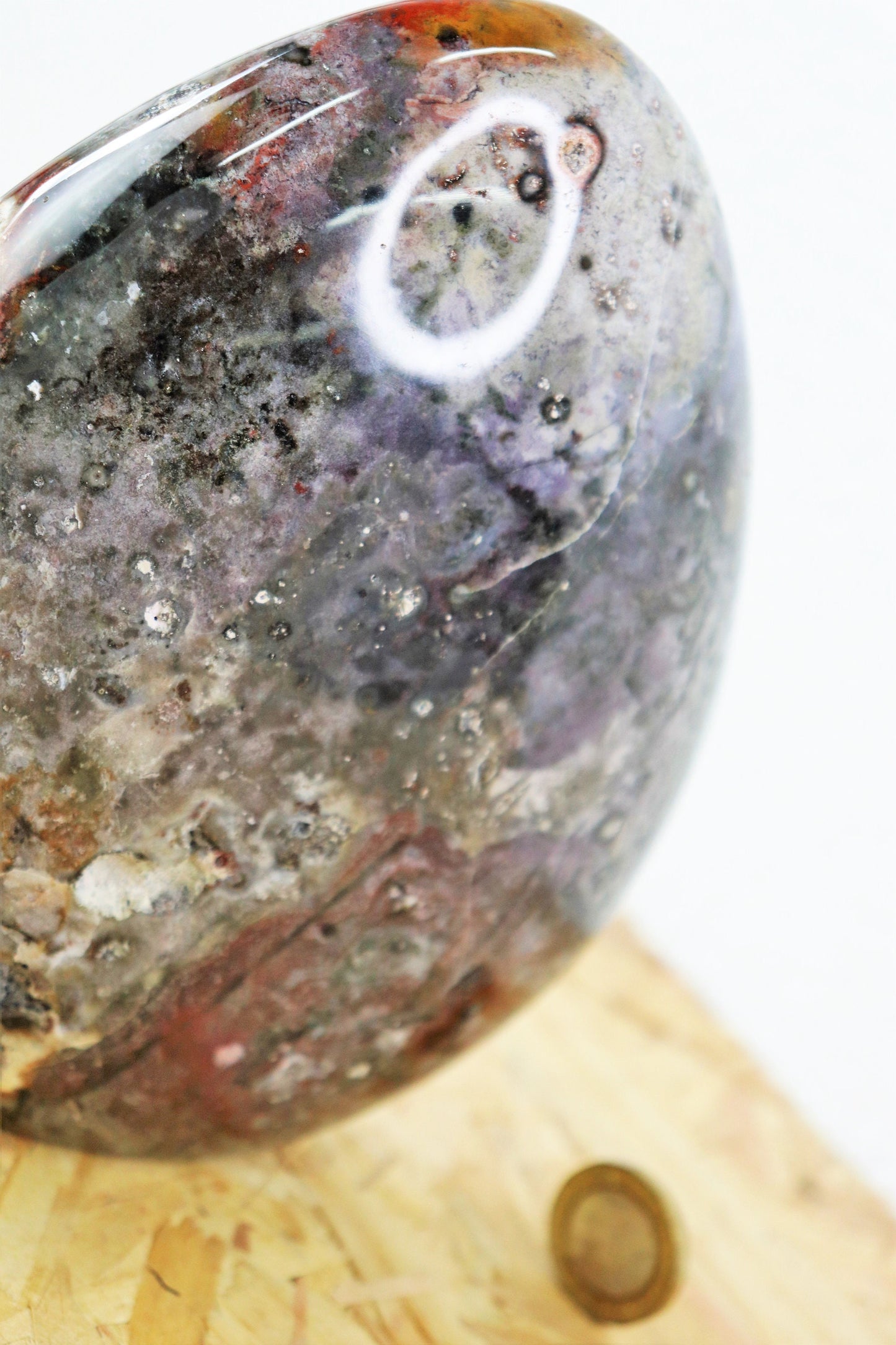 4) Extra Large Violet Agate Crystal Freeform