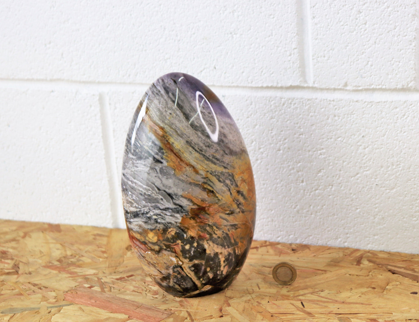 3) Extra Large Violet Agate Crystal Freeform