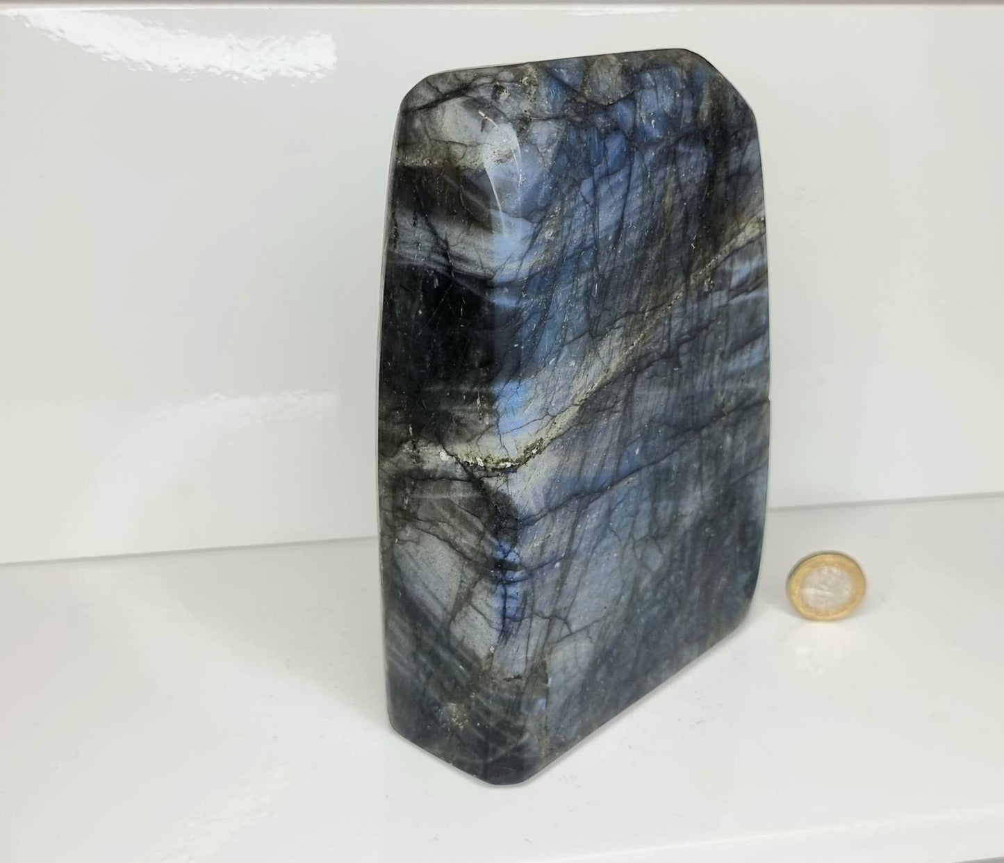 83) Large Labradorite Crystal Polished