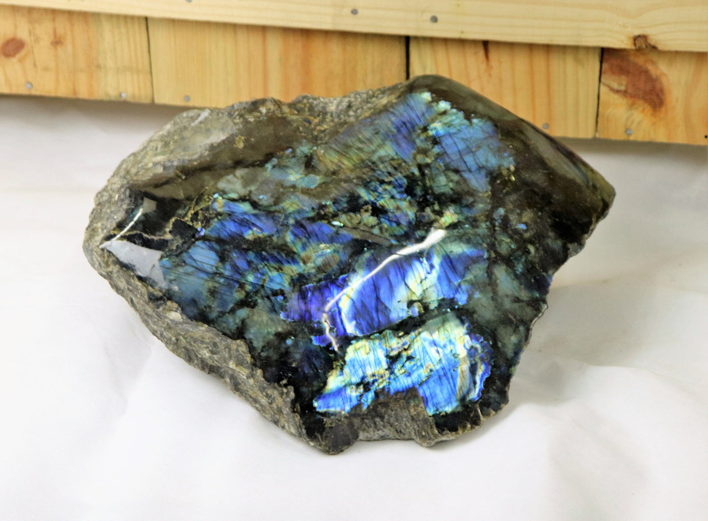 3) Very Large XL High Quality Labradorite Crystal 37KG Statement Crystal
