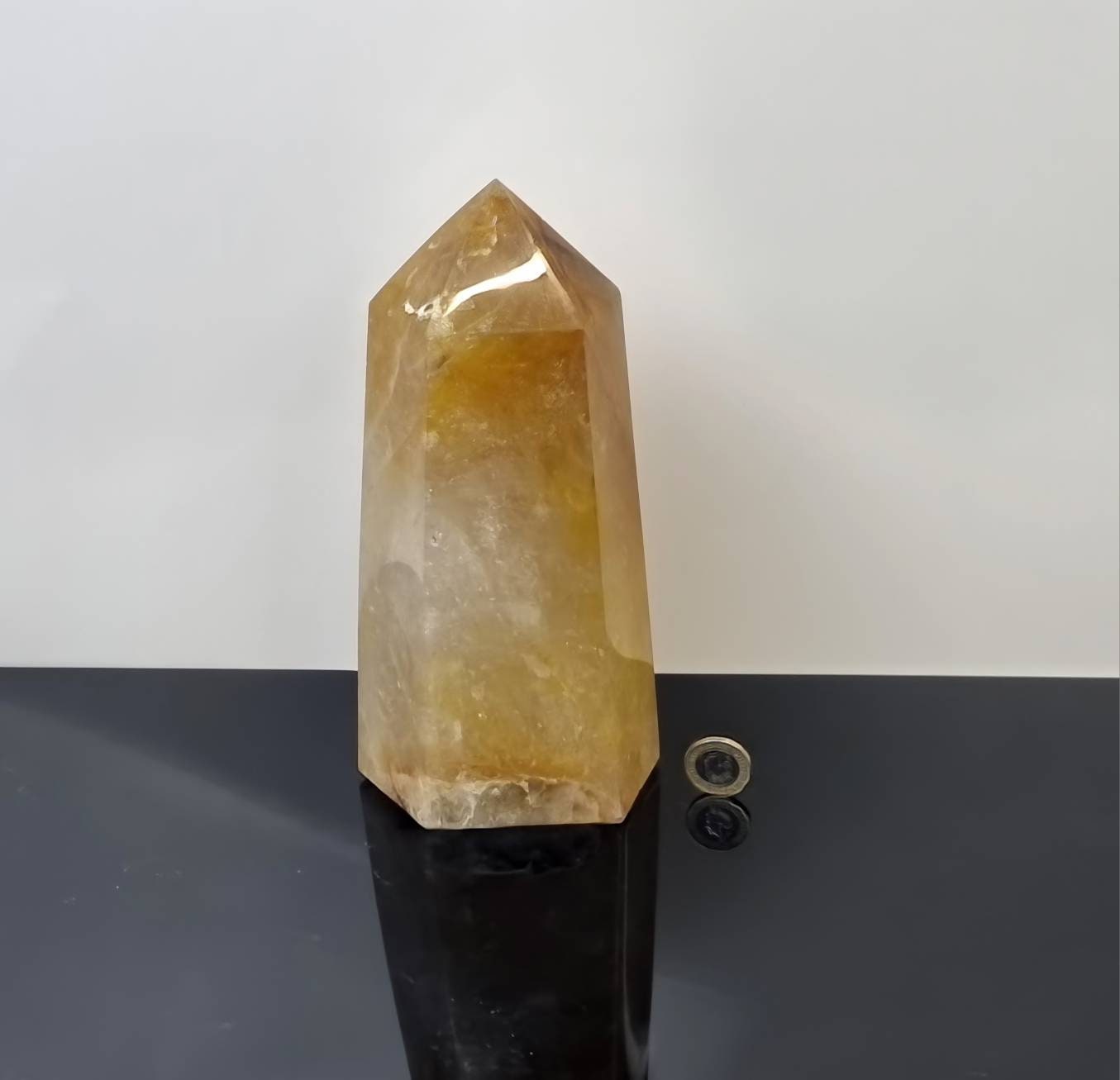 Large Golden Healer Quartz Crystal Prism