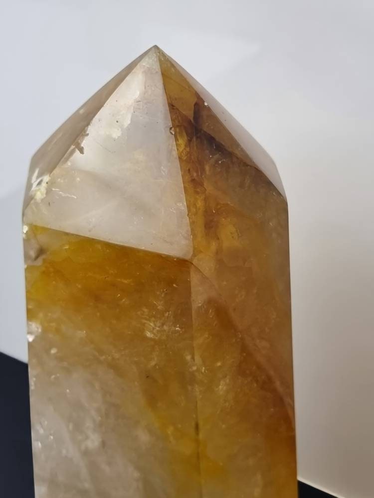 Large Golden Healer Quartz Crystal Prism