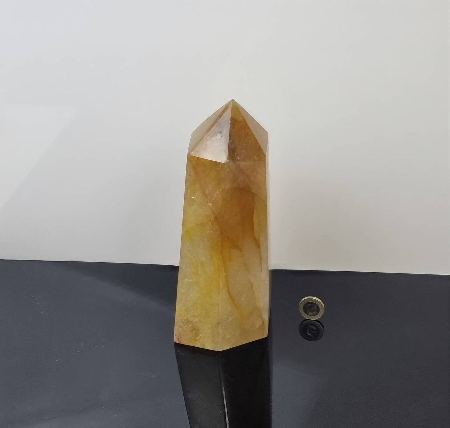 Large Golden Healer Quartz Crystal Prism