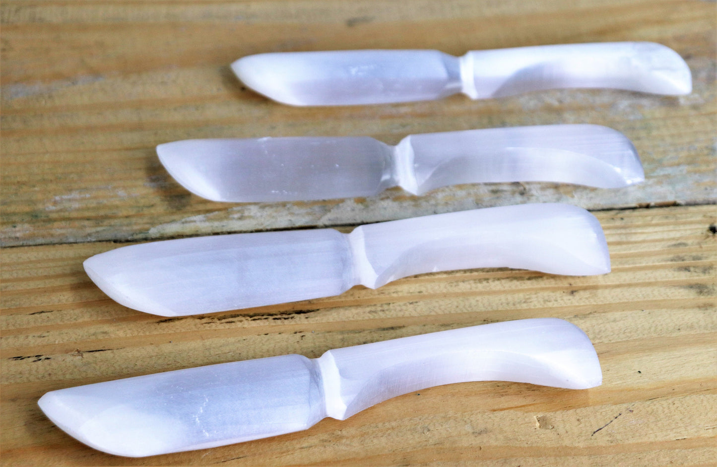 Selenite Crystal Dagger Wand Display Piece 19cm