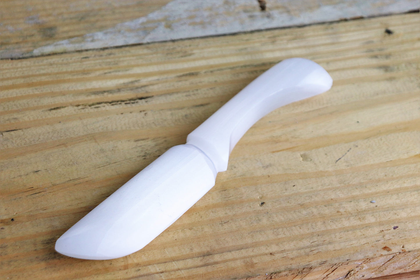 Selenite Crystal Dagger Wand Display Piece 19cm