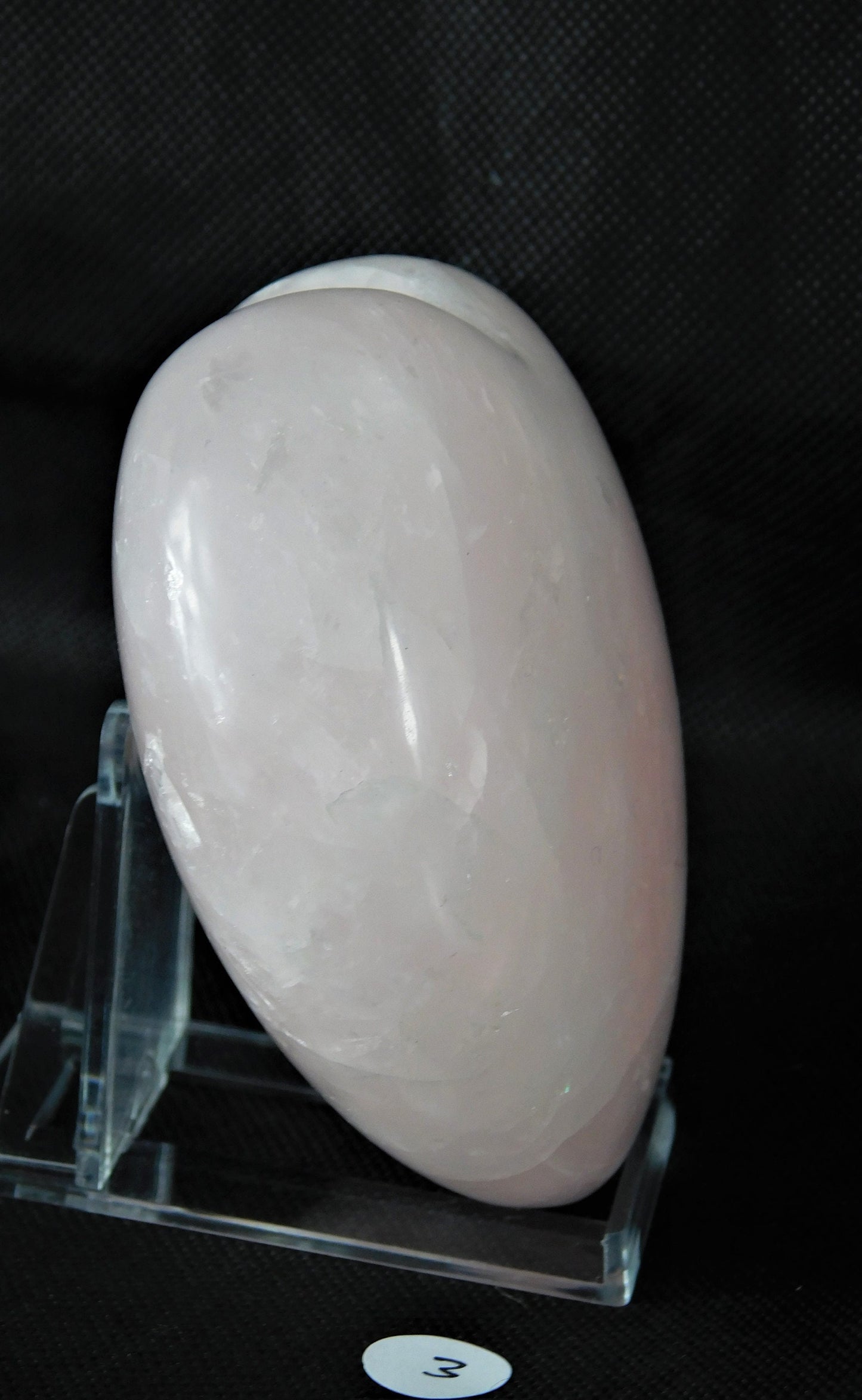 3) Large Rose Quartz Heart - Great Gift - Madagascar