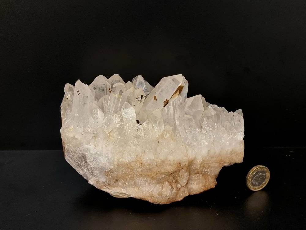 23) large Quartz Crystal Cluster
