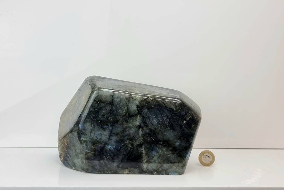 43) Large Labradorite Crystal Polished