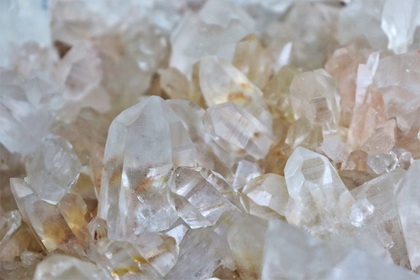 Extra Large Pink Himalayan Quartz Cluster 4.1KG inc a double terminated Quartz point.