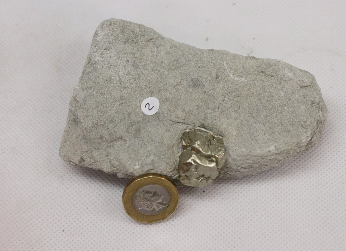 2PYB10) Pyrite cube Specimen In Original Matrix From Spain