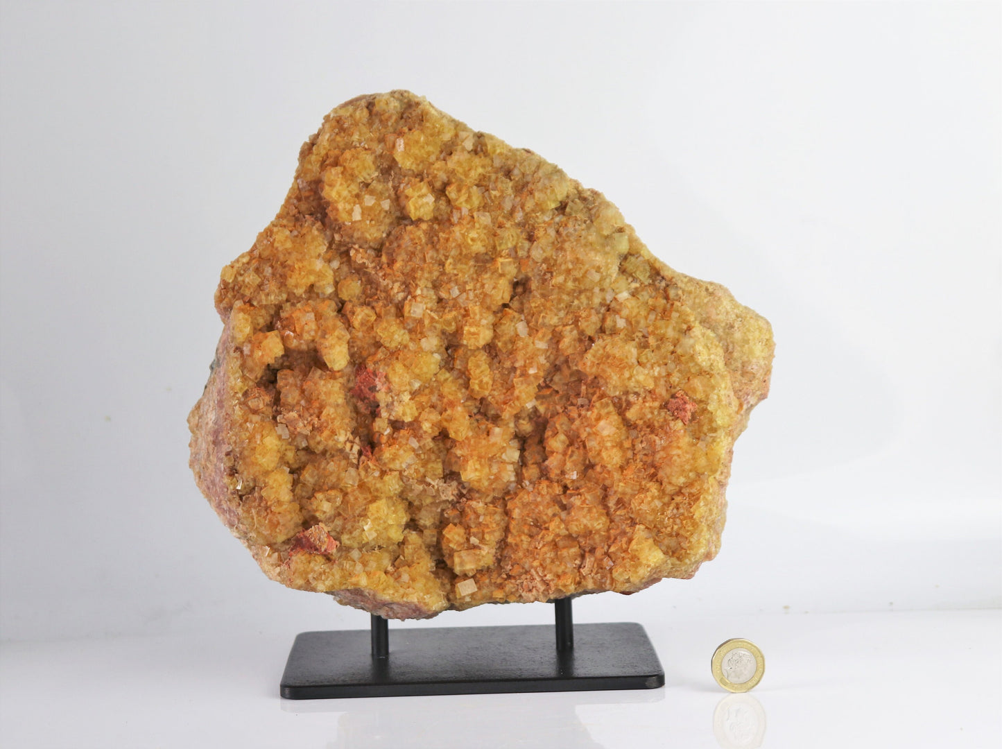 4) Very Large Fluorite Crystal On Custom Stand