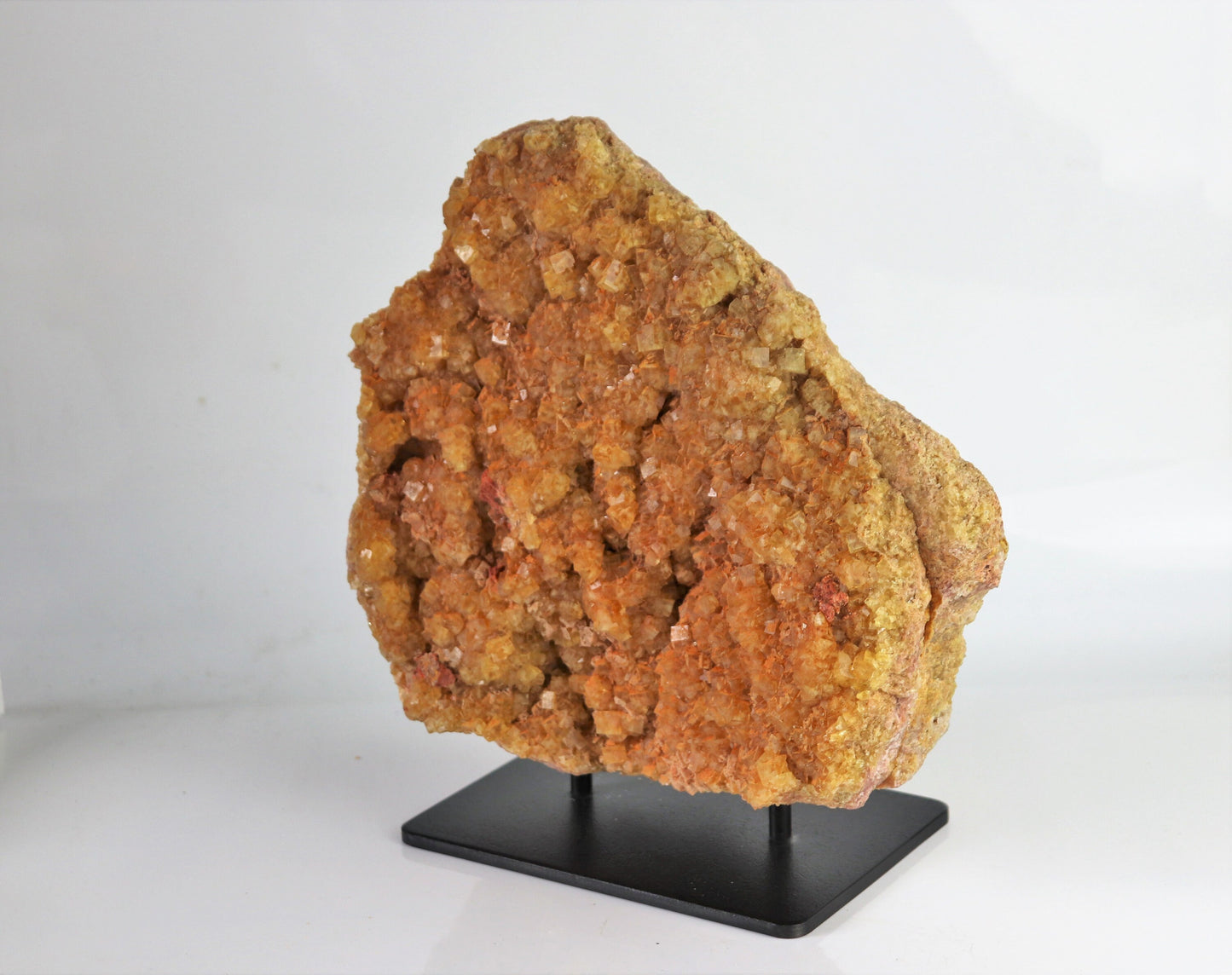 4) Very Large Fluorite Crystal On Custom Stand