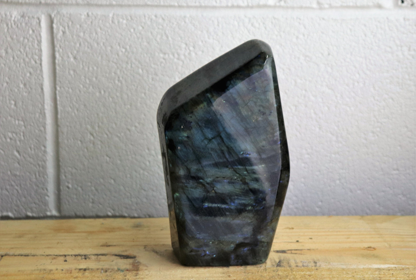 38) Large Labradorite Crystal Polished AAA Grade