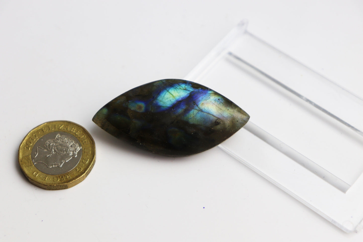 7) Labradorite Crystal Cabochon Polished Mineral ~ Jewelry Making Gemstone