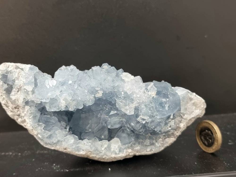 22) Large Celestite Crystal Geode
