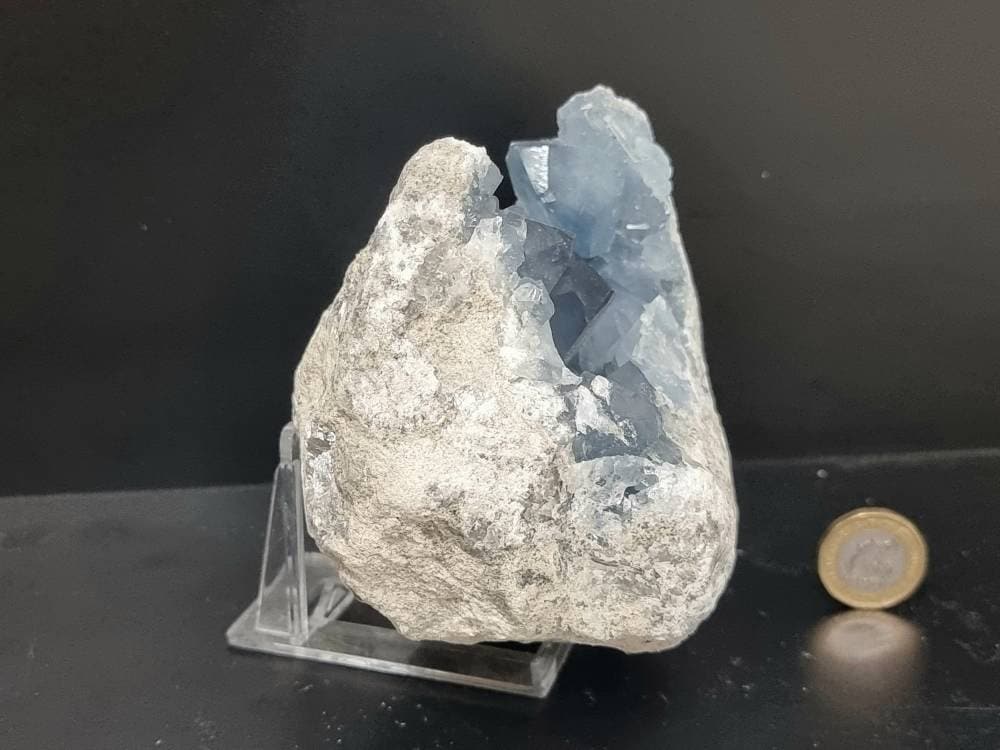 24) Large Celestite Crystal Geode
