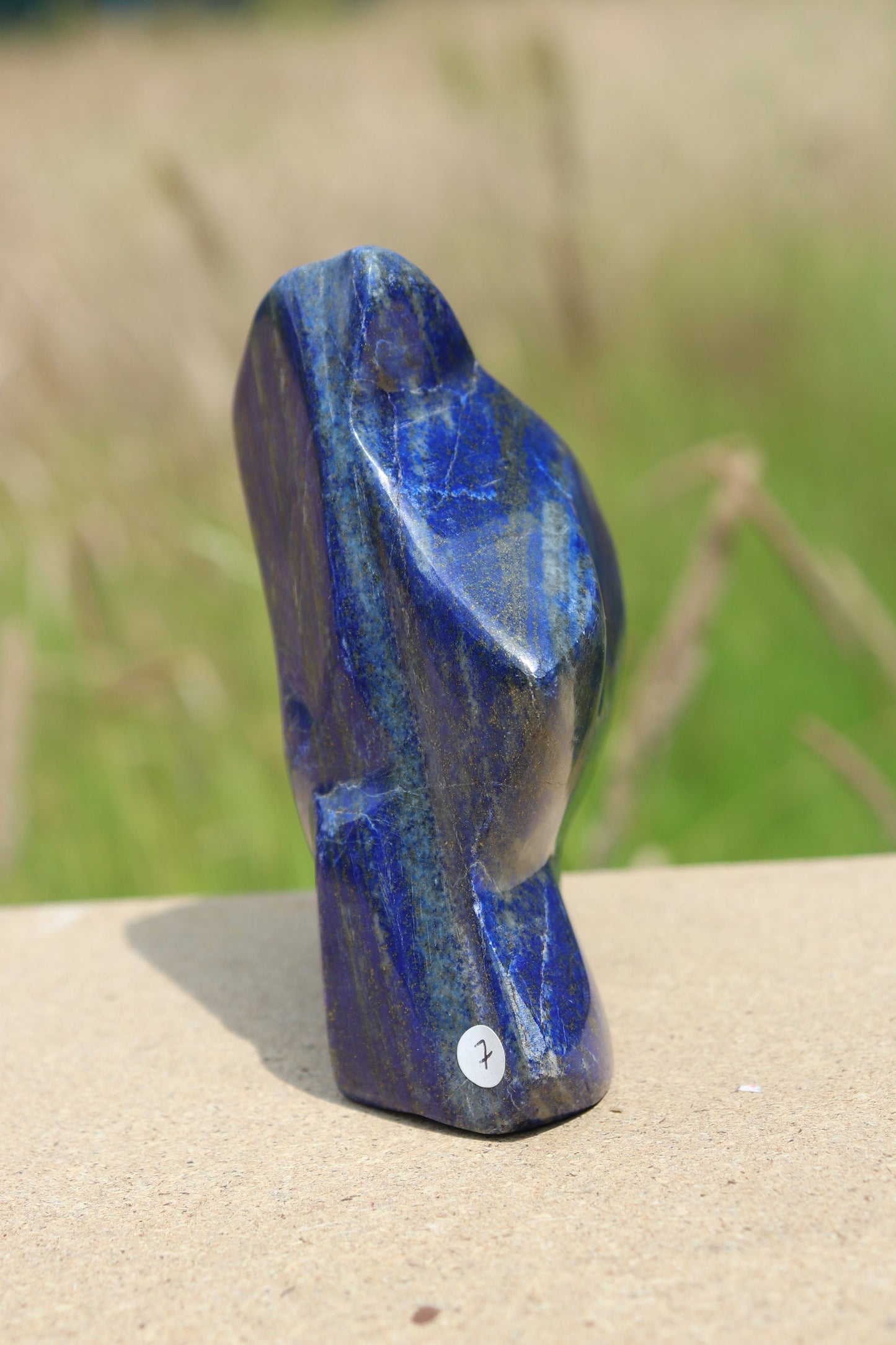 7) lapis lazuli Natural Blue Gemstone Crystal Fools Gold Pyrite Afghanistan