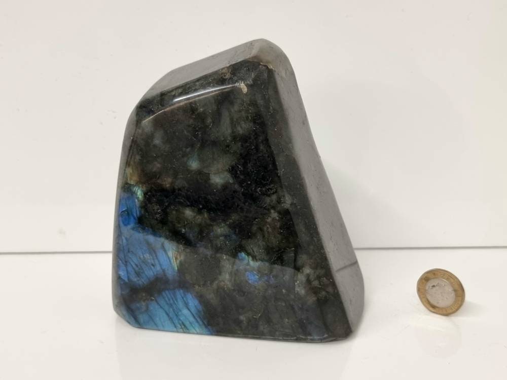 65) Large Labradorite Crystal Polished