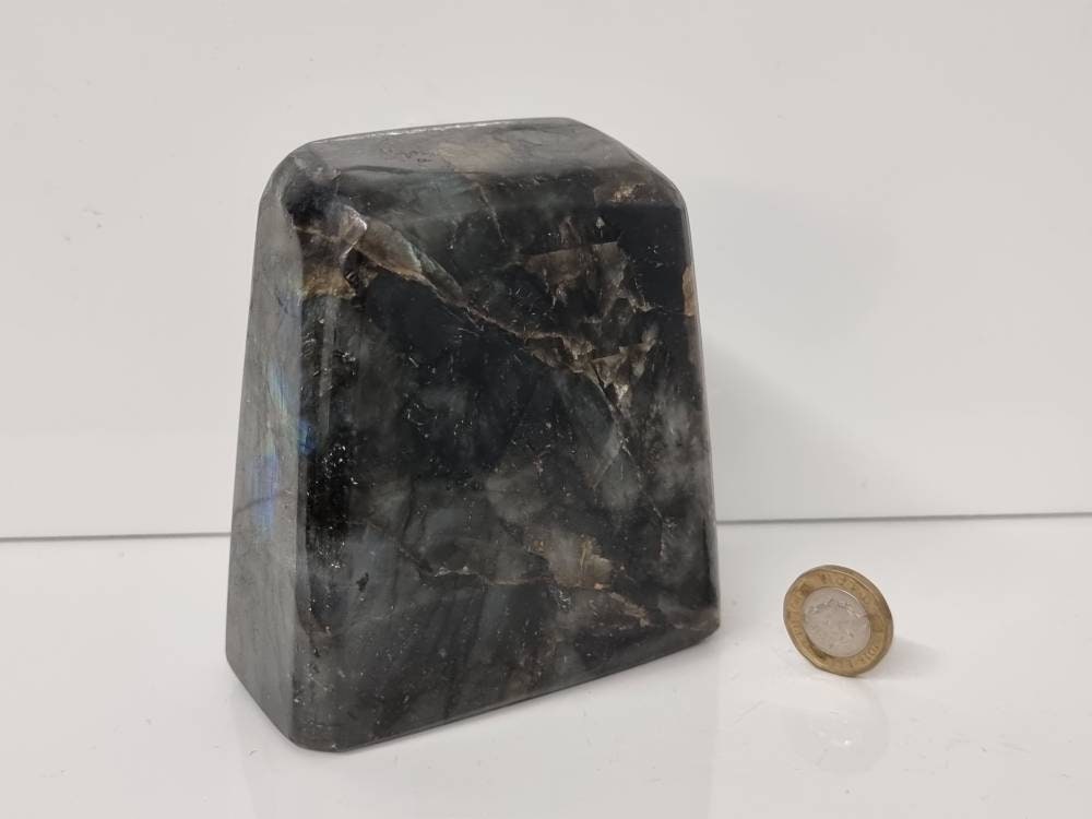 59) Large Labradorite Crystal Polished